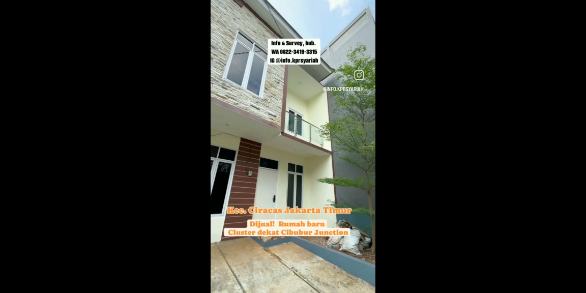 Rumah baru Cluster Ciracas Jakarta Timur dekat Cibubur Junction Rumah baru Cluster Ciracas Jakarta Timur dekat Cibubur Junction