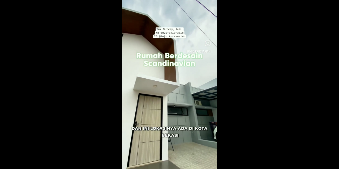 Rumah Cluster desain Scandinavian kota Bekasi dekat Grandwis Rumah Cluster desain Scandinavian kota Bekasi dekat Grandwis