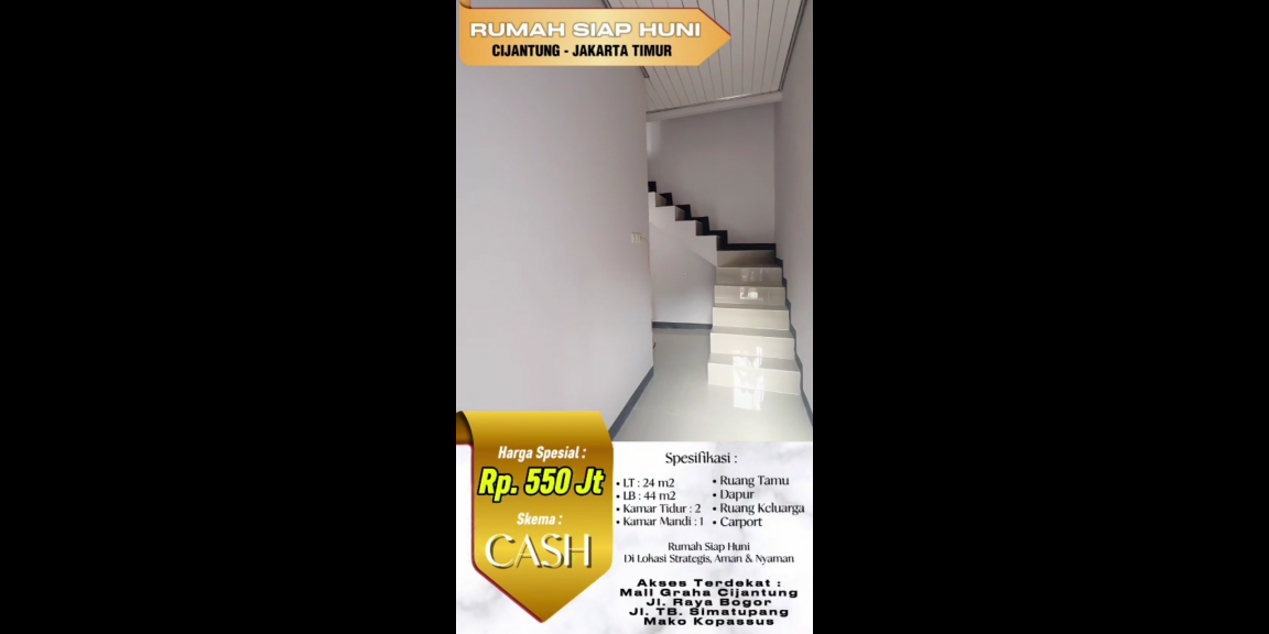 Rumah siap huni nyaman strategis di Cijantung Jakarta Timur Rumah siap huni nyaman strategis di Cijantung Jakarta Timur