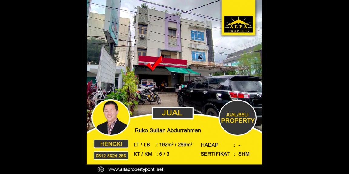 Ruko Sultan Abdurrahman, Pontianak, Kalimantan Barat Ruko Sultan Abdurrahman, Pontianak, Kalimantan Barat