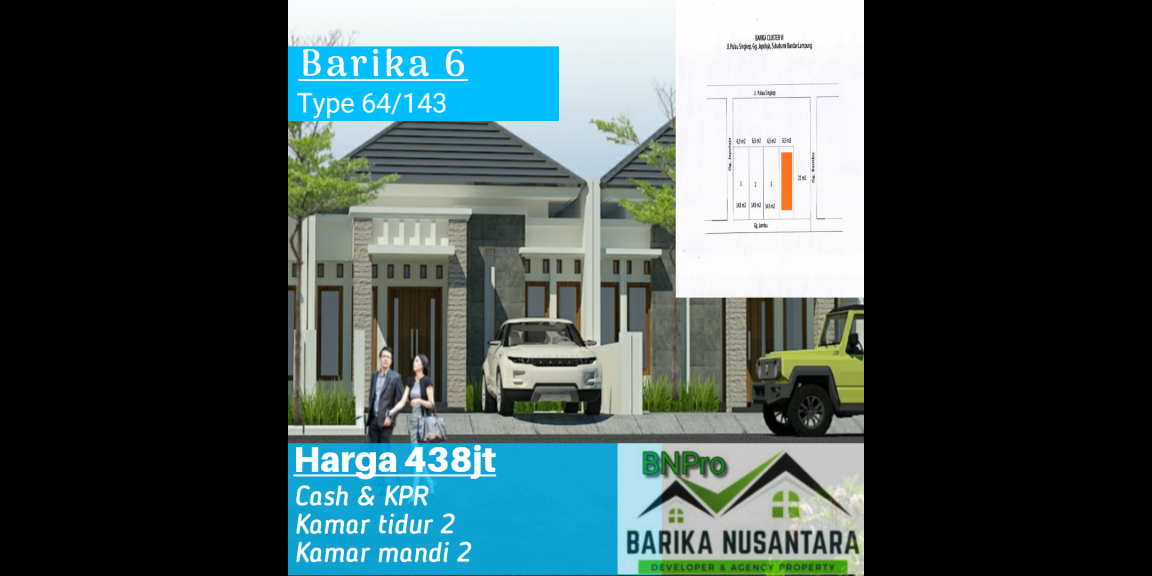 Perumahan di sukarame dekat SDIT Permata Bunda Perumahan di sukarame dekat SDIT Permata Bunda