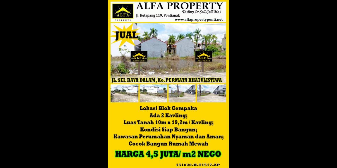 Tanah Permata Khatulistiwa, Pontianak, Kalimantan Barat Tanah Permata Khatulistiwa, Pontianak, Kalimantan Barat