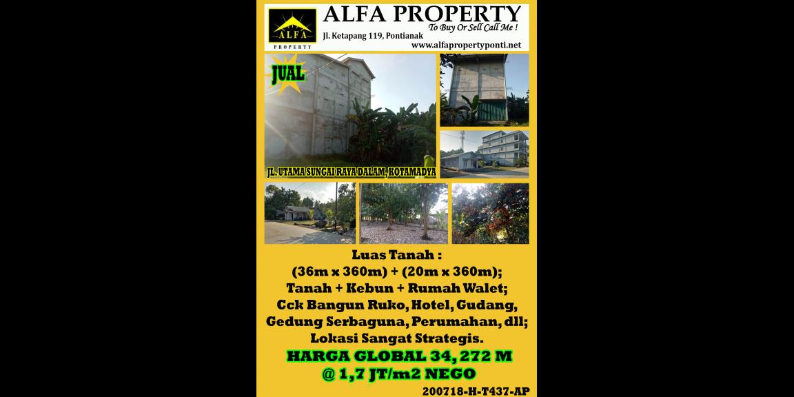 Tanah Sungai Raya Dalam, Pontianak, Kalimantan Barat Tanah Sungai Raya Dalam, Pontianak, Kalimantan Barat