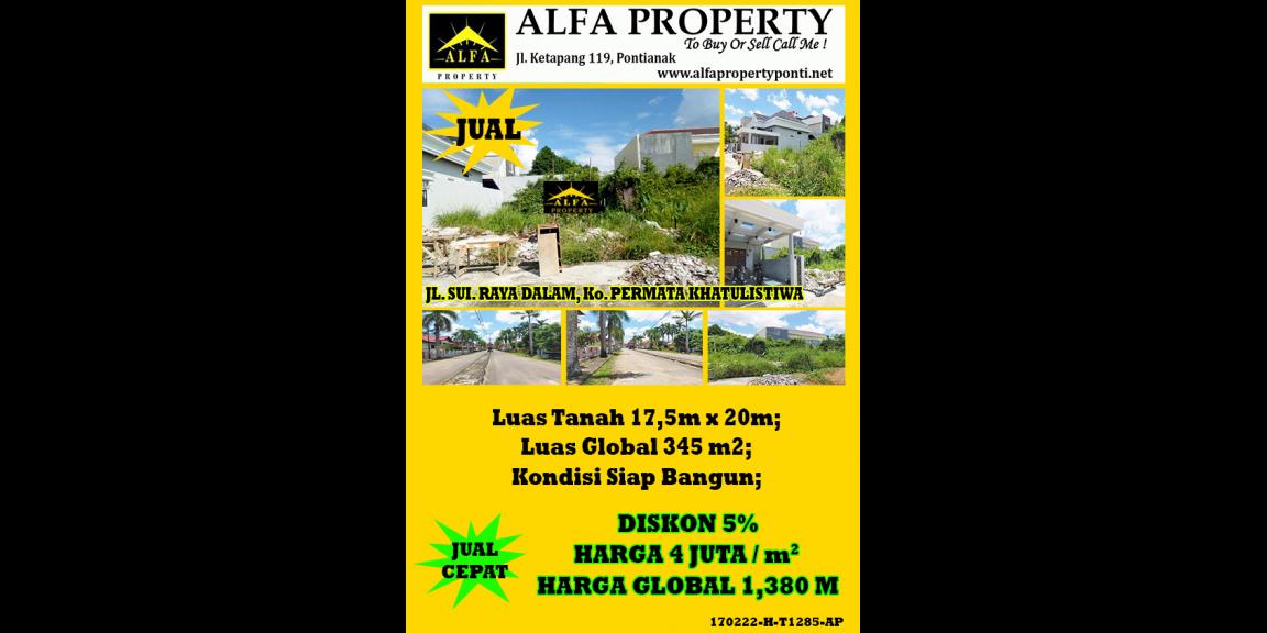 Tanah Permata Khatulistiwa, Pontianak, Kalimantan Barat Tanah Permata Khatulistiwa, Pontianak, Kalimantan Barat