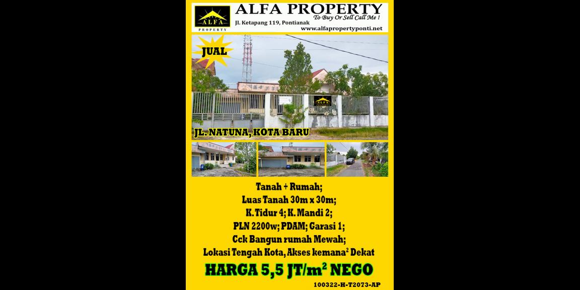 Tanah Jl. Natuna, Kota Baru, Pontianak, Kalimantan Barat Tanah Jl. Natuna, Kota Baru, Pontianak, Kalimantan Barat