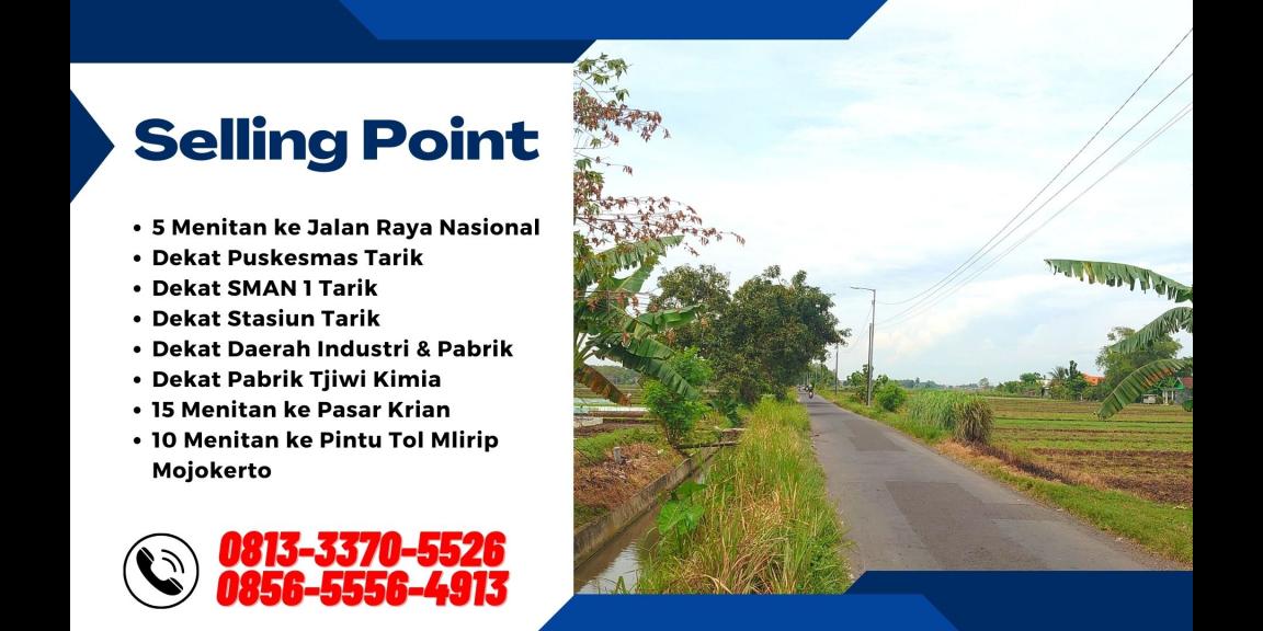 Tanah Dijual di Tarik Sidoarjo Lokasi Strategis Tanah Dijual di Tarik Sidoarjo Lokasi Strategis