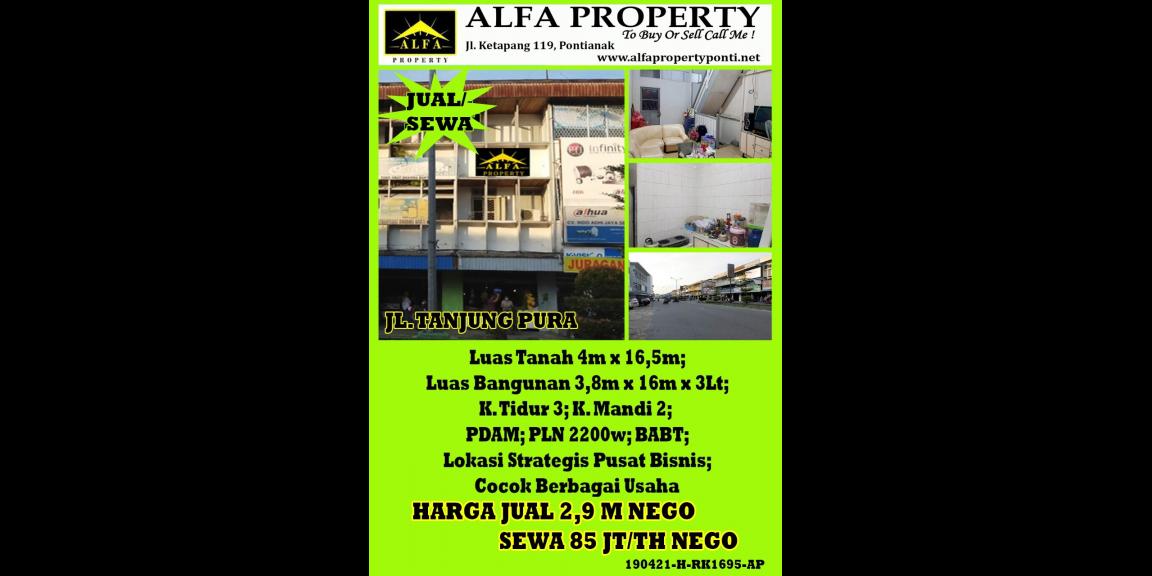 Ruko Tanjung Pura, Pontianak, Kalimantan Barat Ruko Tanjung Pura, Pontianak, Kalimantan Barat
