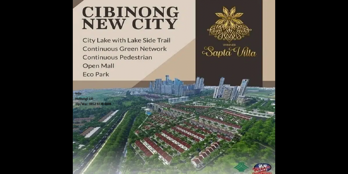 Terbesar Project Cibinong New City di Luas 125 Ha Perumahan The Winner Sapta Villa Terbesar Project Cibinong New City di Luas 125 Ha Perumahan The Winner Sapta Villa