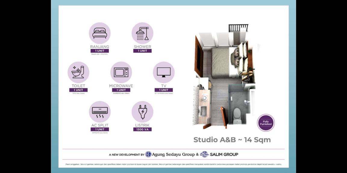 Disewakan Apartemen Osaka Riverview PIK2 Lt.3 Studio Furnished, Jakarta Utara Disewakan Apartemen Osaka Riverview PIK2 Lt.3 Studio Furnished, Jakarta Utara