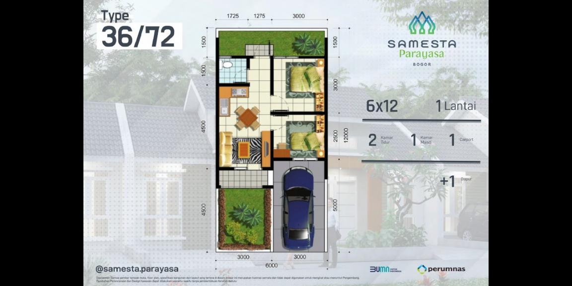 Semesta parayasa type 36/72 Semesta parayasa type 36/72