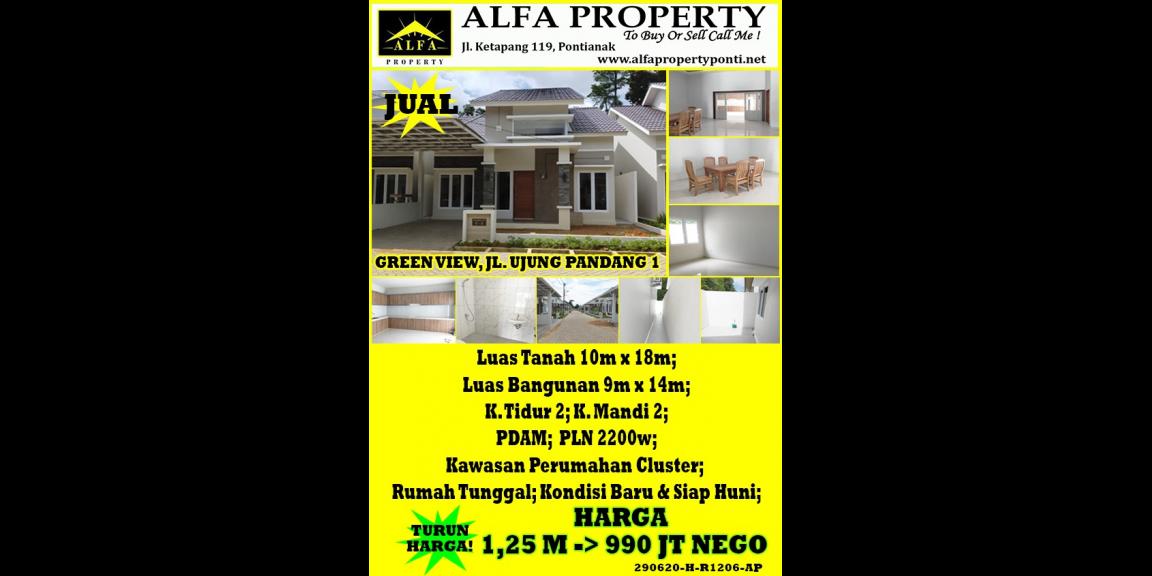 Rumah Green View, Ujung Pandang 1, Pontianak, Kalimantan Barat Rumah Green View, Ujung Pandang 1, Pontianak, Kalimantan Barat