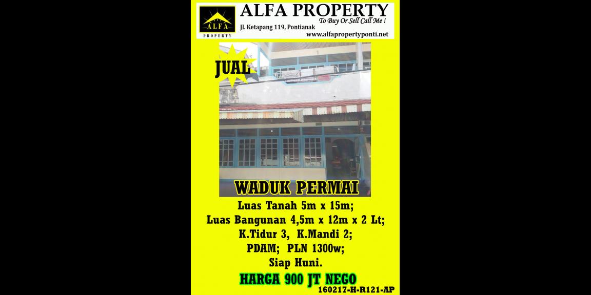 Rumah Waduk Permai, Pontianak, Kalimantan Barat Rumah Waduk Permai, Pontianak, Kalimantan Barat