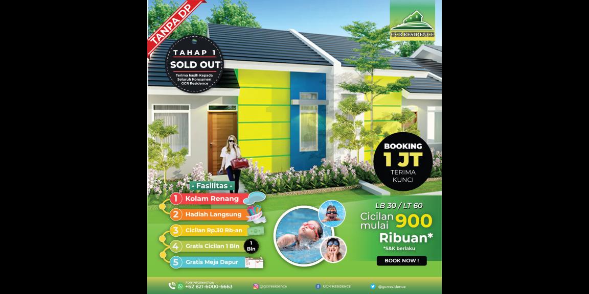 Rumah Asri 30/60 DP 1 JT Terima Kunci Serang Banten GCR Residence Rumah Asri 30/60 DP 1 JT Terima Kunci Serang Banten GCR Residence