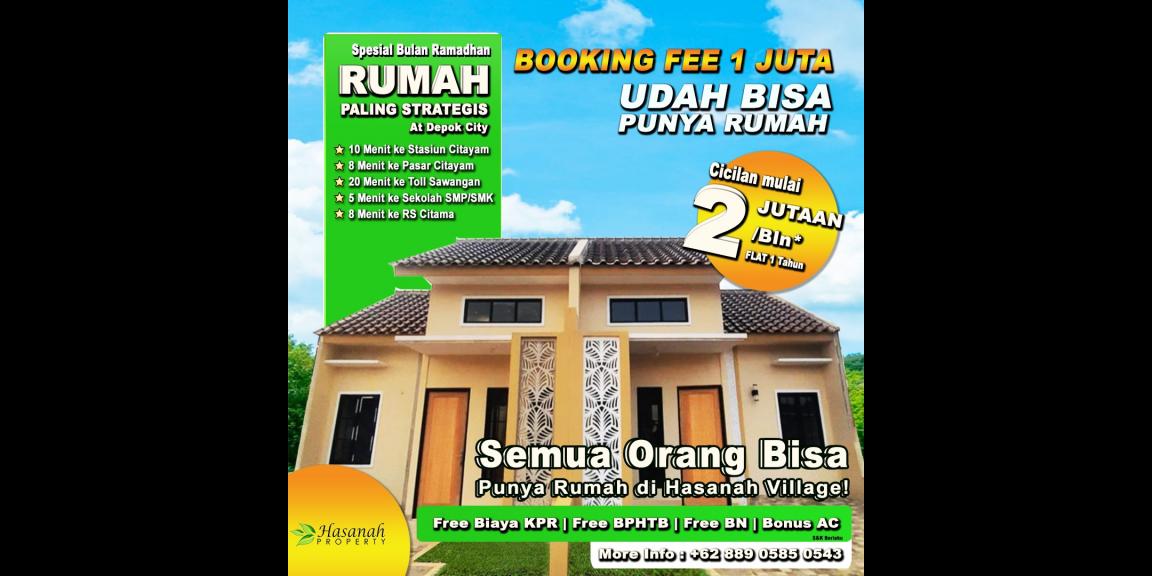 Rumah Super Strategis Di Kota Depok - 10 Menit Ke Stasiun Citayam - Cicilan Cuma 2 Jutaan Rumah Super Strategis Di Kota Depok - 10 Menit Ke Stasiun Citayam - Cicilan Cuma 2 Jutaan