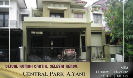 Rumah Central Park A.Yani Regency, Ketintang, Surabaya.