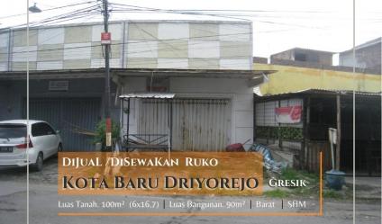 Ruko 1 Lantai SHM di Kota Baru Driyorejo, Granit Nila, Gresik