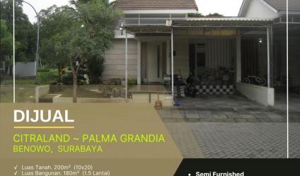 Rumah Citraland Palma Grandia Benowo, Surabaya | Siap huni 5 Kamar Tidur.