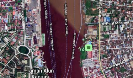 Pabrik dan tanah dijual luas 2.032m2 Hak Milik di pinggir sungai Pontianak utara Kalimantan barat