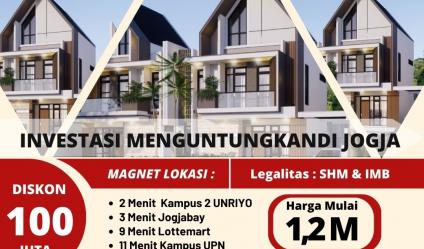 RUMAH MEWAH MAGUWOHARJO DEKAT JOGJABAY UNRIYO UII UPN YKPN AREA PREMIUM SLEMAN JOGJA