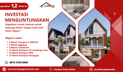 rumah jogja di sleman dekat unriyo jalan raya tajem maguwoharjo