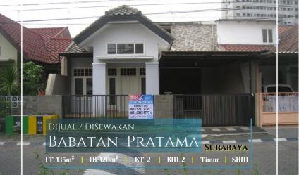 Rumah Terawat Siaphuni SHM di Perumahan Babatan Pratama, Surabaya