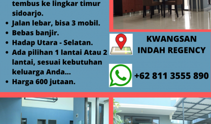 2 CARPORT..!! RUMAH MEWAH DI PUSAT KOTA SIDOARJO, WA 0895 - 1533 - 6111