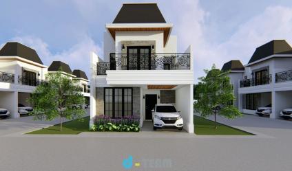 Rumah elegant di perbatasan depok jakarta dg design clasic eropa