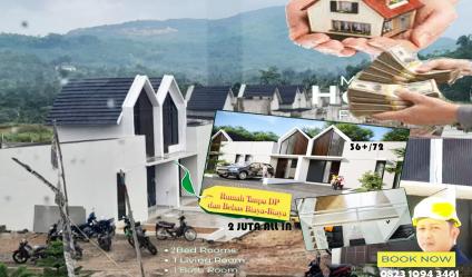 Rumah dijual di daerah tajur bogor timur bebas dp dan biaya2 sudah 2lantai lokasi strategis bebas banjir