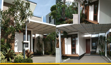 Rumah cantik minimalis modern 7 x 12 Bandung