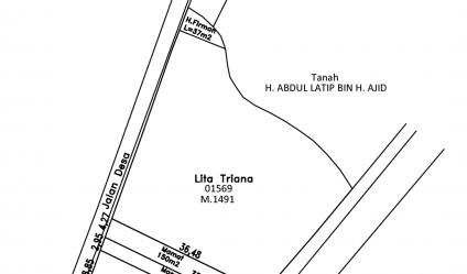 Tanah 444 m² Rp 700 ribu/m2 menghadap  Jl Sawah Luhur & Jl Kalipangpang SERANG 08128138238