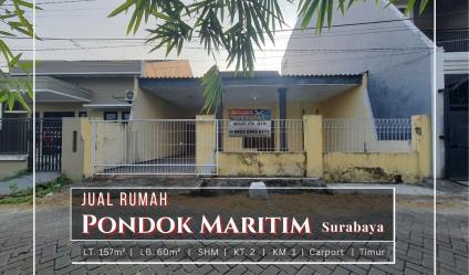 JUAL Rumah Siap Huni di Pondok Maritim Indah Kebraon, Wiyung, Surabaya