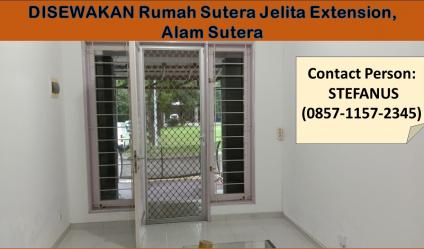 Disewakan Rumah Sutera Jelita Extension di Perumahan Alam Sutera, Tangerang Selatan