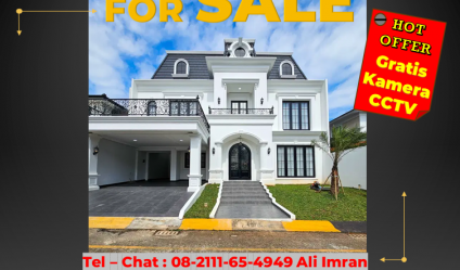 Dijual Rumah Mewah Classic di Menteng Residence Bintaro Berhadiah Exclusive 5 CCTV Wifi Ezviz Indoor-Outdoor