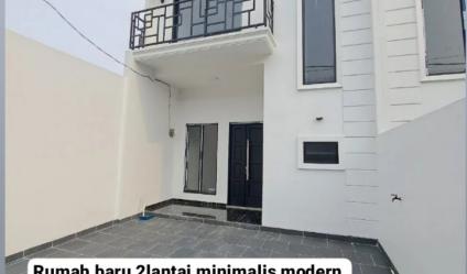 Rumah baru 2lantai minimalis modern Cipayung Jakarta Timur 