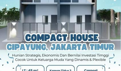 Rumah 2LT akses dekat tol Setu Cipayung Jakarta Timur 