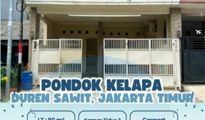 Rumah second terawat komplek Pondok Kelapa Duren Sawit Jakarta Timur 
