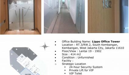 Dijual Kantor Lippo Office Tower