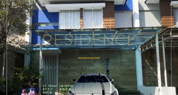Rumah Siap Huni terawat dengan Furnished di Royal Residence Wiyung, Surabaya.