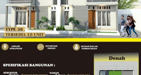 Dijual rumah minimalis modern tipe 36 ramah di kantong. BANYAK BONUSNYA!