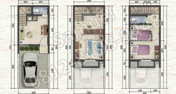 Rumah Minimalis 3 lantai Grand Duta Tangerang, DP 0%,free BPHTB AJB