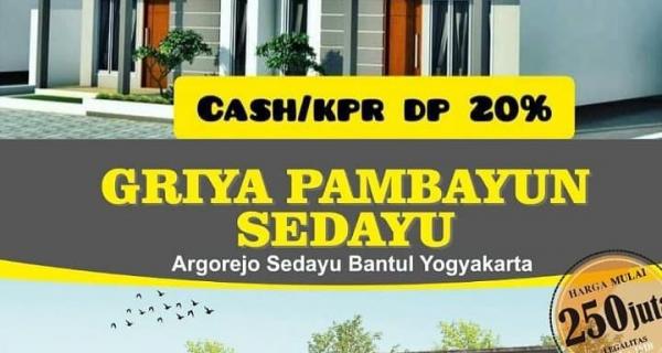 HANYA 250JUTAAN DI SEDAYU BANTUL LOKASI DATAR