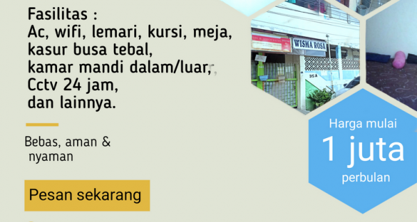 Wisma Rosa Kos Pulo Gadung, Jaktim