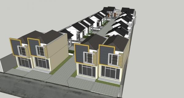 Rumah baru di Sribitan Bangunjiwo, area pinggir jalan raya.