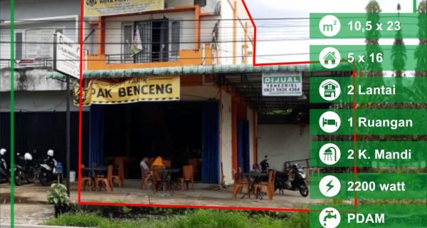 Dijual Ruko di Jalan Danau Sentarum, Pontianak