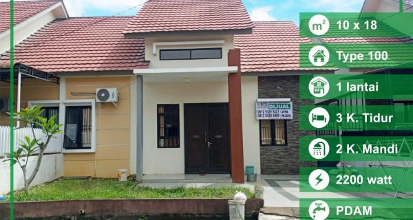 Rumah Komplek Danzhill Clover, Paris 2, Pontianak, Kalimantan Barat