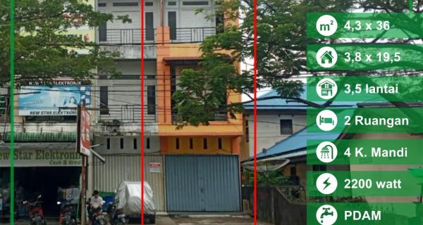 Dijual Ruko Muhammad Yamin, Pontianak, Kalimantan Barat