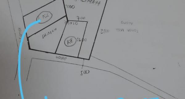 Tanah 270 m2 dekat kantor Imigrasi dan Taspen Depok