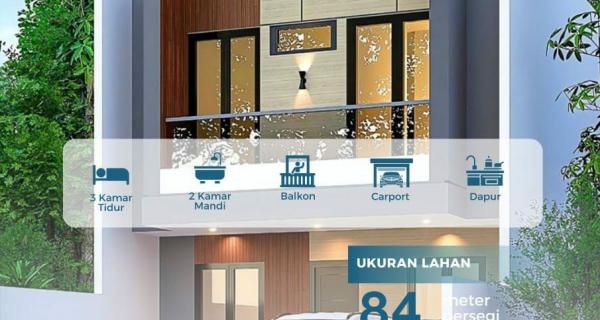 Rumah Scandinavian Pancoran Mas dekat Stasiun Depok 