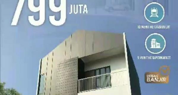 Hunian strategis dekat stasiun Lrt Bekasi Timur 