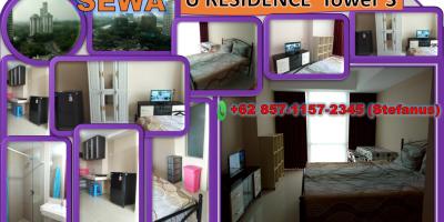 Disewakan Apartemen U-Residence Tower 3 Lippo Karawaci, Tangerang